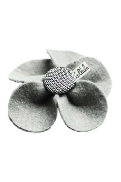 Kollale Grey Feltflower Button